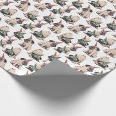 Puppy Pugs | Unicorn-patroon overbrengen Cadeaupapier (Hoek)
