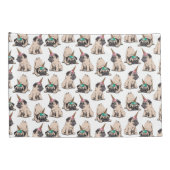 Puppy Pugs | Unicorn-patroon overbrengen Kussensloop (Achterkant-Rechts)