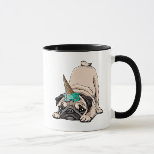 Puppy Pugs   Unicorn-patroon overbrengen Mok