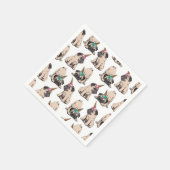 Puppy Pugs | Unicorn-patroon overbrengen Servet (Hoek)