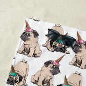 Puppy Pugs | Unicorn-patroon overbrengen Strandlaken (In situ)