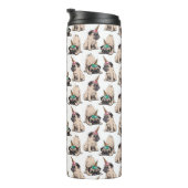 Puppy Pugs | Unicorn-patroon overbrengen Thermosbeker (Geroteerd rechts)