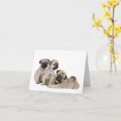 Puppy Puppy Kaart (Gele Bloem)