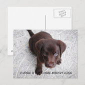 Puppy Quote Briefkaart (Voorkant / Achterkant)