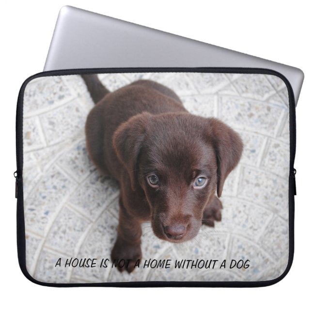 Puppy Quote Laptop Sleeve (Voorkant)