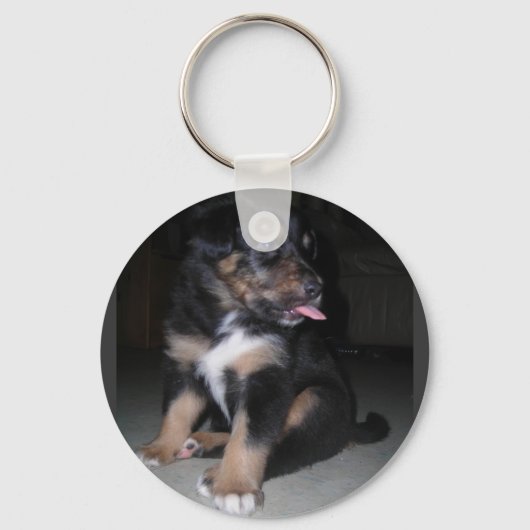 PUPPY RASPBERRY SLEUTELHANGER (Voorkant)