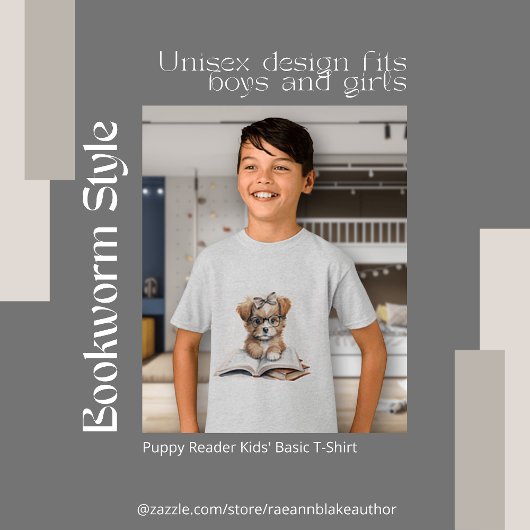 Puppy Reader Kinderen Basic T-shirt