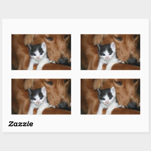 Puppy Rechthoekige Sticker (Vel)