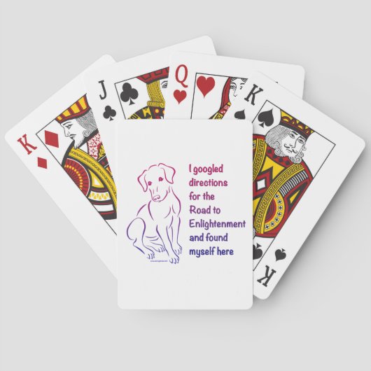 Puppy Road tot Verlichting Pokerkaarten (Achterkant)