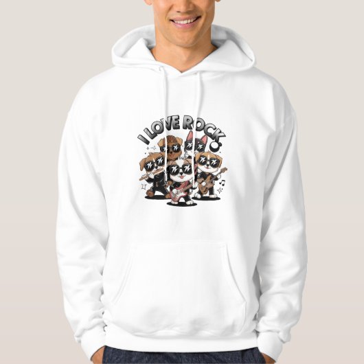 Puppy rock band hoodie (Voorkant)