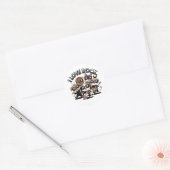 Puppy rock band ronde sticker (Envelop)