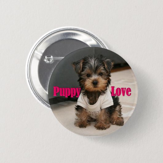 Puppy Ronde Button 5,7 Cm (Voorkant /achterkant)