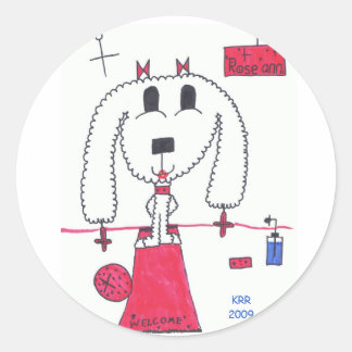  Puppy "Roseann" - stickers