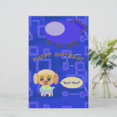 Puppy Ruimteschip Chef Ducky Kazoo Gelukkige Verja Briefpapier (Staand voorkant)