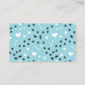 Puppy run Blue Doggy Daycare Visitekaartje (Achterkant)