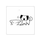 Puppy’s hondjes rubberstempel (Afrduk)