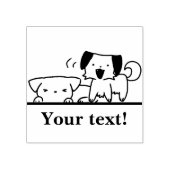 Puppy’s hondjes rubberstempel (Afrduk)
