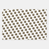 Puppy Santa Hat Blauwe Kerstvakantie Inpakpapier Vel (Voorkant 2)