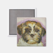 Puppy schilderij magneet (Voorkant / Achterkant)