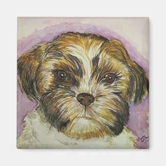 Puppy schilderij magneet