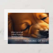 Puppy Schrift Denken aan jou Briefkaart (Voorkant / Achterkant)