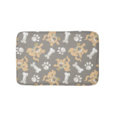 Puppy Scooby-Doo Bone & Paw Print Patroon Badmat (Voorkant)