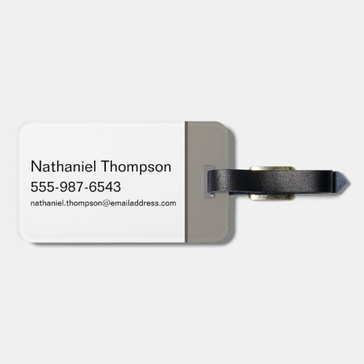 Puppy Scooby-Doo Bone & Paw Print Patroon Bagagelabel (Achterkant horizontaal)