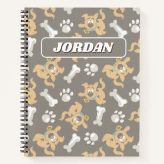 Puppy Scooby-Doo Bone & Paw Print Patroon Notitieboek
