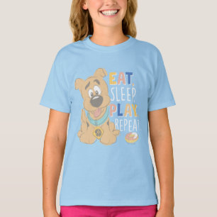 Puppy Scooby-Doo "Eat, Sleep, Play, Repeëren" T-shirt