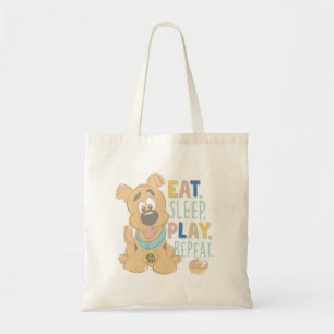 Puppy Scooby-Doo "Eat, Sleep, Play, Repeëren" Tote Bag