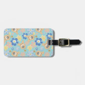 Puppy Scooby-Doo Flower Pattern Bagagelabel (Voorkant horizontaal)