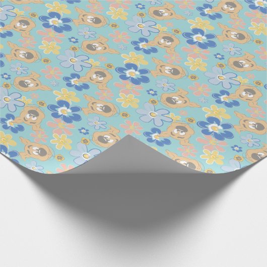 Puppy Scooby-Doo Flower Pattern Cadeaupapier (Hoek)