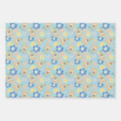 Puppy Scooby-Doo Flower Pattern Inpakpapier Vel (Voorkant)