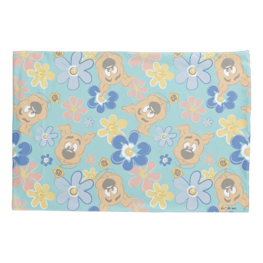 Puppy Scooby-Doo Flower Pattern Kussensloop (Achterkant)