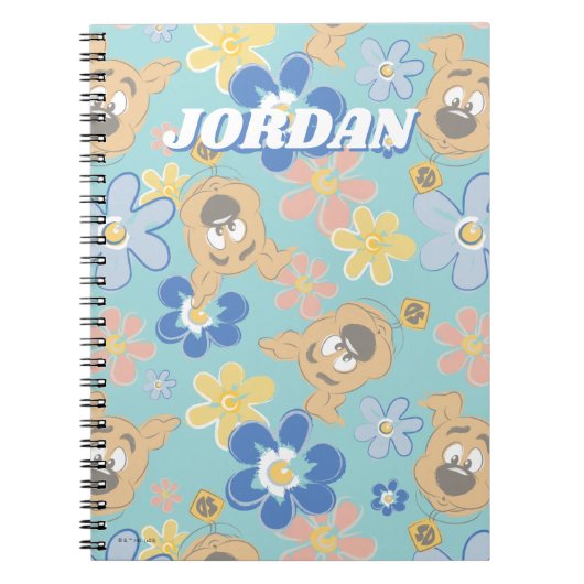 Puppy Scooby-Doo Flower Pattern Notitieboek (Voorkant)