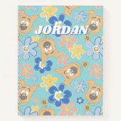 Puppy Scooby-Doo Flower Pattern Notitieboek (Voorkant)