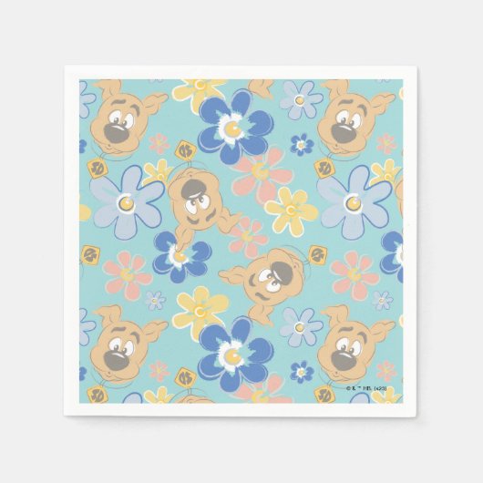 Puppy Scooby-Doo Flower Pattern Servet (Voorkant)