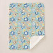 Puppy Scooby-Doo Flower Pattern Sherpa Deken (Voorkant)