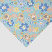 Puppy Scooby-Doo Flower Pattern Tissuepapier (Detail)