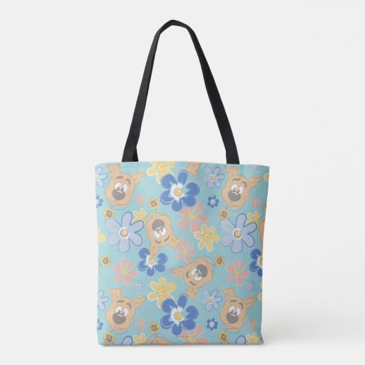 Puppy Scooby-Doo Flower Pattern Tote Bag (Achterkant)