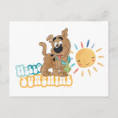 Puppy Scooby-Doo "Hallo Sunshine" Briefkaart (Voorkant)