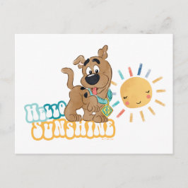 Puppy Scooby-Doo "Hallo Sunshine" Briefkaart