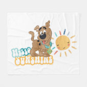Puppy Scooby-Doo "Hallo Sunshine" Fleece Deken (Voorkant (Horizontaal))