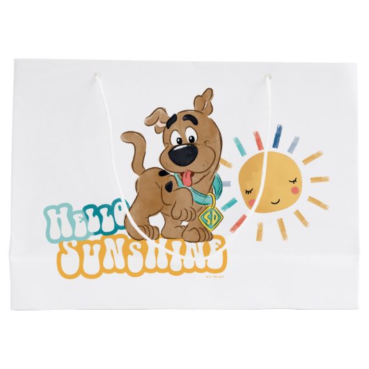 Puppy Scooby-Doo "Hallo Sunshine" Groot Cadeauzakje (Achterkant)
