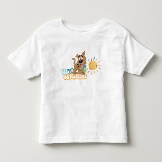 Puppy Scooby-Doo "Hallo Sunshine" Kinder Shirts (Voorkant)