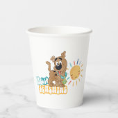 Puppy Scooby-Doo "Hallo Sunshine" Papieren Bekers (Achterkant)