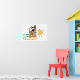 Puppy Scooby-Doo "Hallo Sunshine" Poster