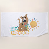 Puppy Scooby-Doo "Hallo Sunshine" Strandlaken (Voorkant)