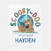 Puppy Scooby-Doo "One Groovy Pup" Fleece Deken (Voorkant)