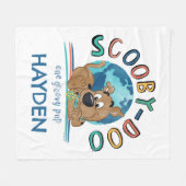 Puppy Scooby-Doo "One Groovy Pup" Fleece Deken (Voorkant (Horizontaal))